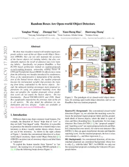 Random Boxes Are Open-world Object Detectors