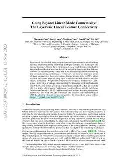 Going Beyond Linear Mode Connectivity: The Layerwise Linear Feature
  Connectivity
