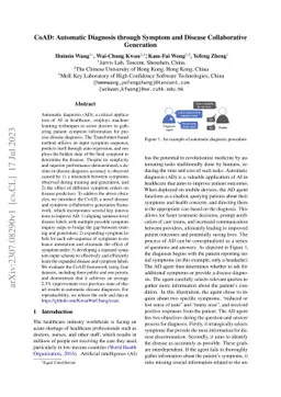 CoAD: Automatic Diagnosis through Symptom and Disease Collaborative
  Generation