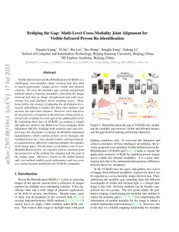 Bridging the Gap: Multi-Level Cross-Modality Joint Alignment for
  Visible-Infrared Person Re-Identification