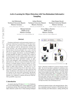 Active Learning for Object Detection with Non-Redundant Informative
  Sampling