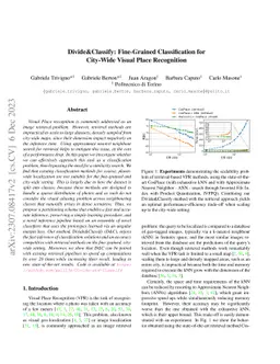Divide&Classify: Fine-Grained Classification for City-Wide Visual Place
  Recognition