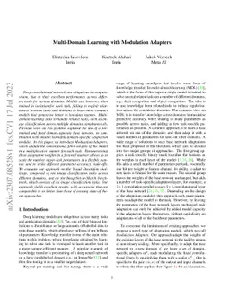Multi-Domain Learning with Modulation Adapters