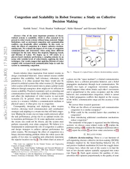 Congestion and Scalability in Robot Swarms: a Study on Collective
  Decision Making