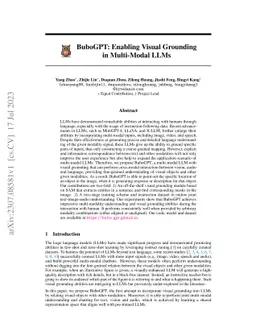 BuboGPT: Enabling Visual Grounding in Multi-Modal LLMs