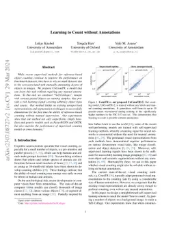 Learning to Count without Annotations