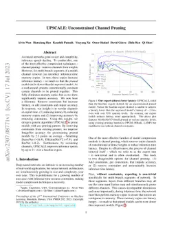 UPSCALE: Unconstrained Channel Pruning