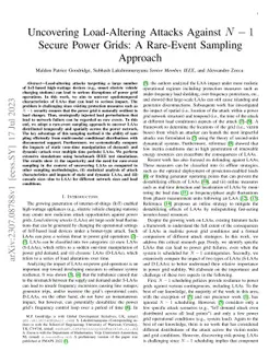 Uncovering Load-Altering Attacks Against N-1 Secure Power Grids: A
  Rare-Event Sampling Approach