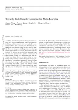 Towards Task Sampler Learning for Meta-Learning