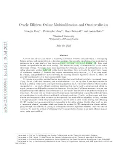 Oracle Efficient Online Multicalibration and Omniprediction