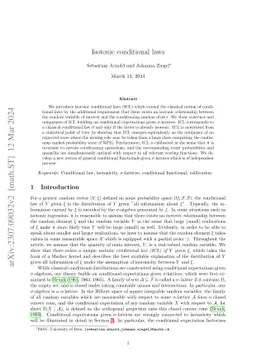 Isotonic conditional laws