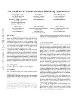 The Hitchhiker's Guide to Malicious Third-Party Dependencies