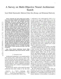 A Survey on Multi-Objective Neural Architecture Search