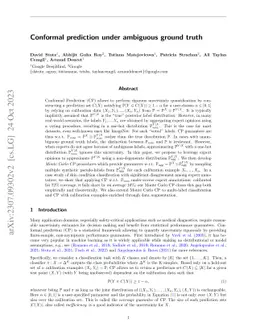 Conformal prediction under ambiguous ground truth