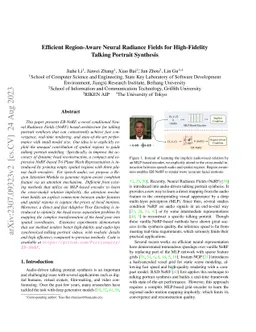 Efficient Region-Aware Neural Radiance Fields for High-Fidelity Talking
  Portrait Synthesis
