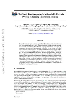 ChatSpot: Bootstrapping Multimodal LLMs via Precise Referring
  Instruction Tuning