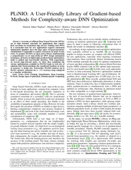 PLiNIO: A User-Friendly Library of Gradient-based Methods for
  Complexity-aware DNN Optimization