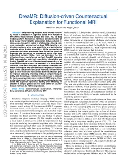DreaMR: Diffusion-driven Counterfactual Explanation for Functional MRI