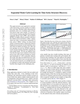 Sequential Monte Carlo Learning for Time Series Structure Discovery