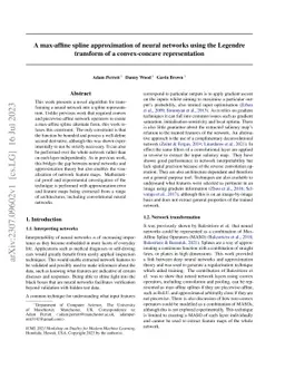 A max-affine spline approximation of neural networks using the Legendre
  transform of a convex-concave representation