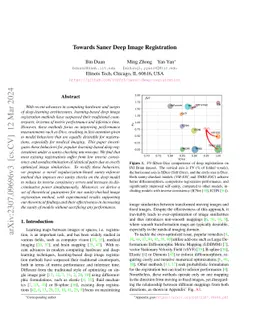 Towards Saner Deep Image Registration