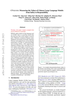 CValues: Measuring the Values of Chinese Large Language Models from
  Safety to Responsibility