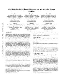 Multi-Grained Multimodal Interaction Network for Entity Linking