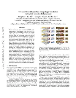 Towards Robust Scene Text Image Super-resolution via Explicit Location
  Enhancement