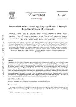 Information Retrieval Meets Large Language Models: A Strategic Report
  from Chinese IR Community