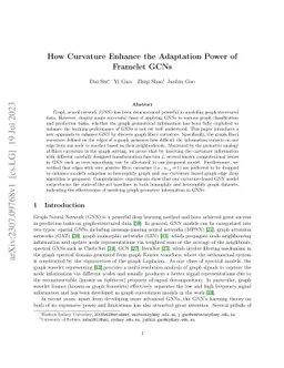 How Curvature Enhance the Adaptation Power of Framelet GCNs