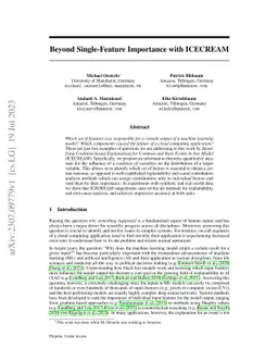 Beyond Single-Feature Importance with ICECREAM