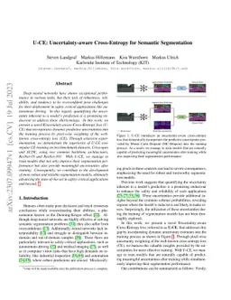 U-CE: Uncertainty-aware Cross-Entropy for Semantic Segmentation