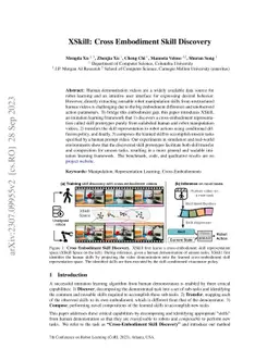 XSkill: Cross Embodiment Skill Discovery