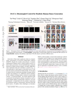 DisCo: Disentangled Control for Realistic Human Dance Generation
