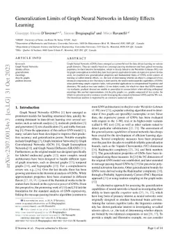 Generalization Limits of Graph Neural Networks in Identity Effects
  Learning