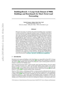 BuildingsBench: A Large-Scale Dataset of 900K Buildings and Benchmark
  for Short-Term Load Forecasting