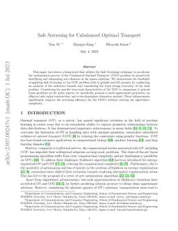 Safe Screening for Unbalanced Optimal Transport