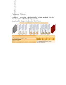 Real-time High-Resolution Neural Network with Semantic Guidance for
  Crack Segmentation