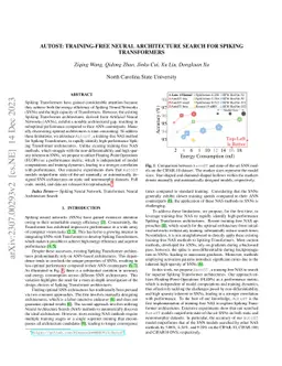 AutoST: Training-free Neural Architecture Search for Spiking
  Transformers