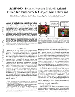 SyMFM6D: Symmetry-aware Multi-directional Fusion for Multi-View 6D
  Object Pose Estimation