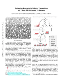 Enhancing Dexterity in Robotic Manipulation via Hierarchical Contact
  Exploration
