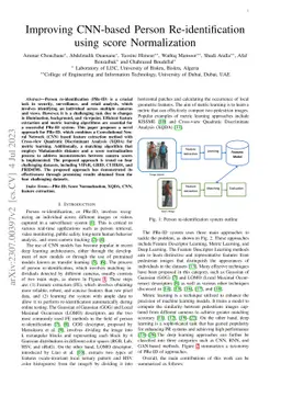 Improving CNN-based Person Re-identification using score Normalization