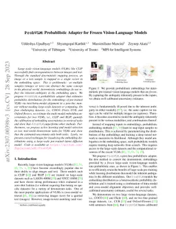 ProbVLM: Probabilistic Adapter for Frozen Vision-Language Models