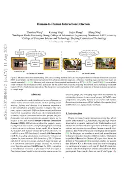 Human-to-Human Interaction Detection