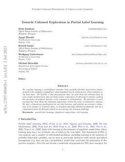 Towards Unbiased Exploration in Partial Label Learning