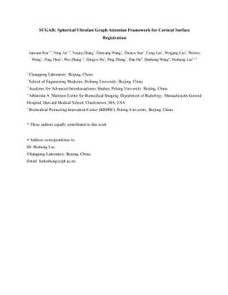 SUGAR: Spherical Ultrafast Graph Attention Framework for Cortical
  Surface Registration