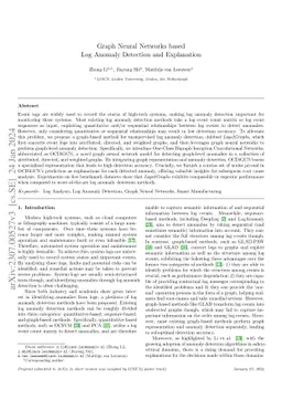 Graph Neural Networks based Log Anomaly Detection and Explanation