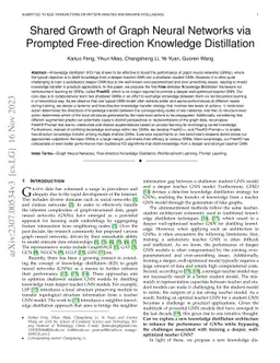 Shared Growth of Graph Neural Networks via Prompted Free-direction
  Knowledge Distillation
