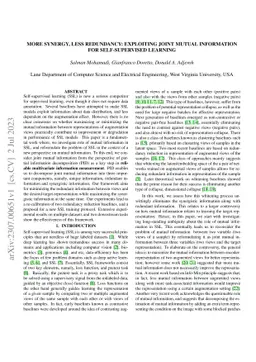 More Synergy, Less Redundancy: Exploiting Joint Mutual Information for
  Self-Supervised Learning