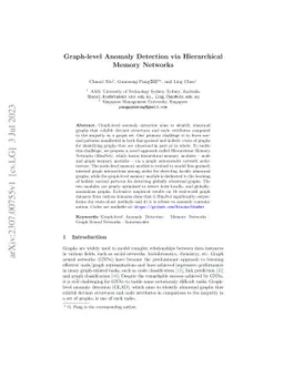 Graph-level Anomaly Detection via Hierarchical Memory Networks